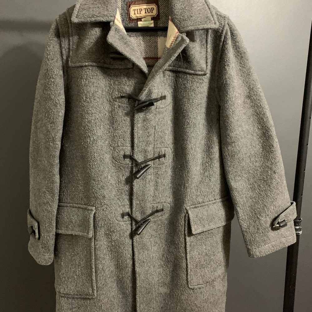Vintage TipTop Grey Tweed Duffle Coat